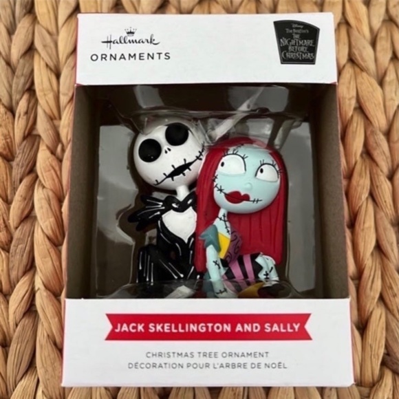 Holiday Ornament Disney Tim Burton's The Nightmare Before Christmas Jack & Sally - Picture 4 of 5